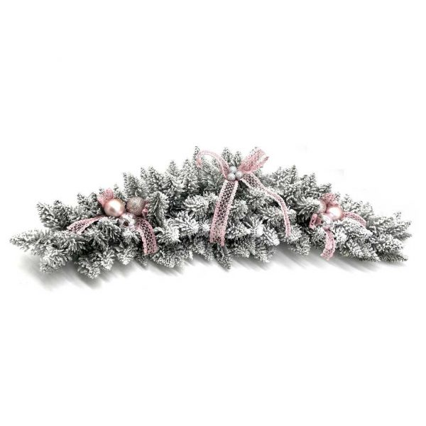 Mini Girlanda śnieżona jodła z bombkami (ST06)